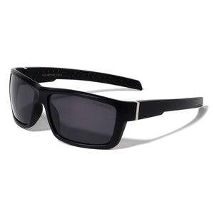 Polarized Sunglasses Sports Wrap Around 60mm (Black/Black)