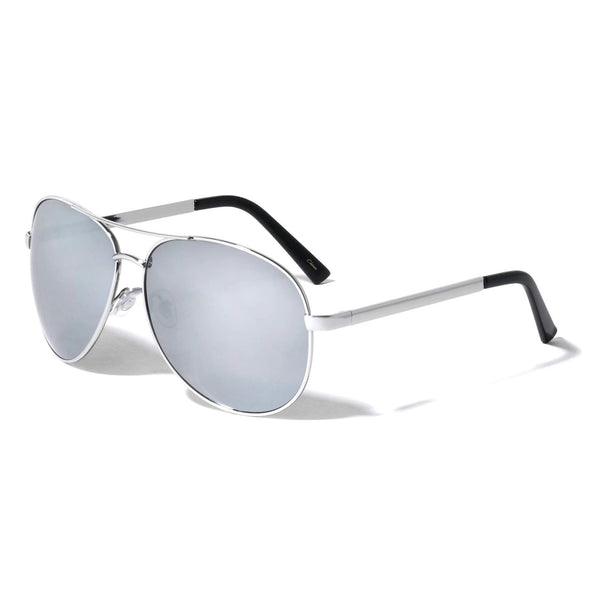 Oversized Aviator Sunglasses XL Polarized Mirror Lens 66mm