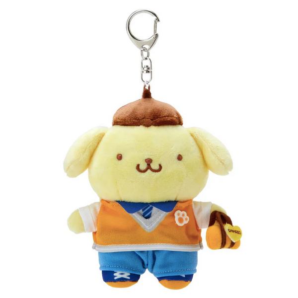 Pompompurin Plush Backpack Clip Keychain Sanrio Academy Series