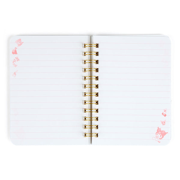 Kuromi Mini Notebook Ruled B7 Sanrio Flowers Series