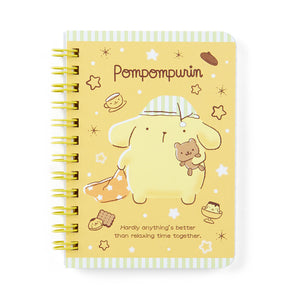 Pompompurin Mini Notebook Ruled B7 Sanrio Japan