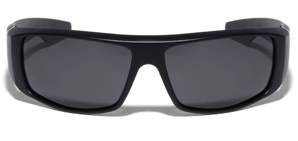 KHAN Sunglasses Mens Polarized Sports Wrap Around 60mm (Brown)