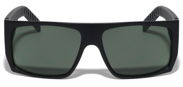 Flat Top Sunglasses OG Men Sports Wrap Around 58mm (Black/Mirror Lens)