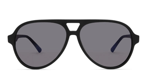 Aviator Sunglasses Classic Tear Drop 58mm (Black Soft Touch)