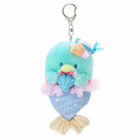 TuxedoSam Plush Backpack Clip Sanrio Keychain Mermaid