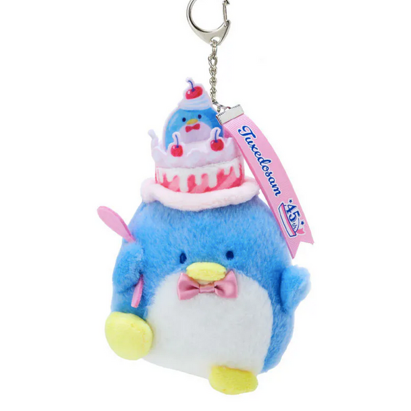 Tuxedosam Plush Backpack Keychain Sanrio 45th Birthday Cake