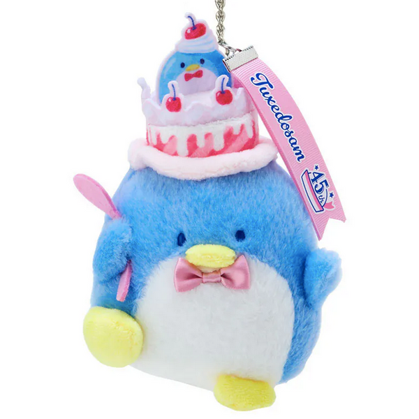 Tuxedosam Plush Backpack Keychain Sanrio 45th Birthday Cake