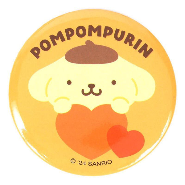 Pompompurin Mini Pouch with Badge Sanrio Colorful Heart Series