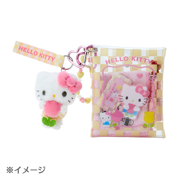 Kuromi Mini Pouch Keychain Sanrio Pastel Check Series