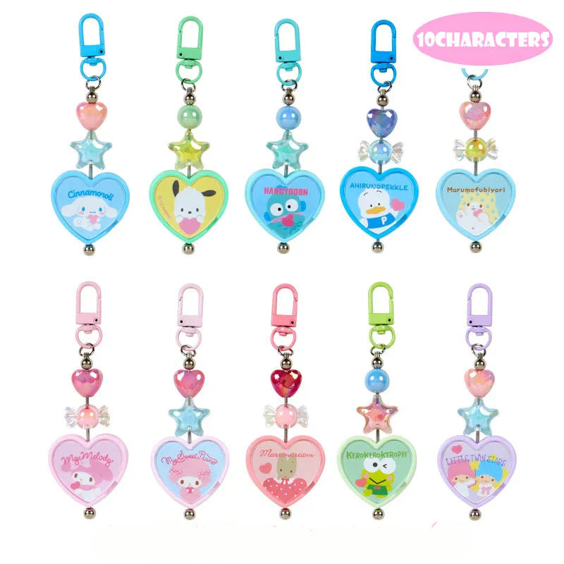 Sanrio Characters Keychain Surprise Blind Box Colorful Heart Series A