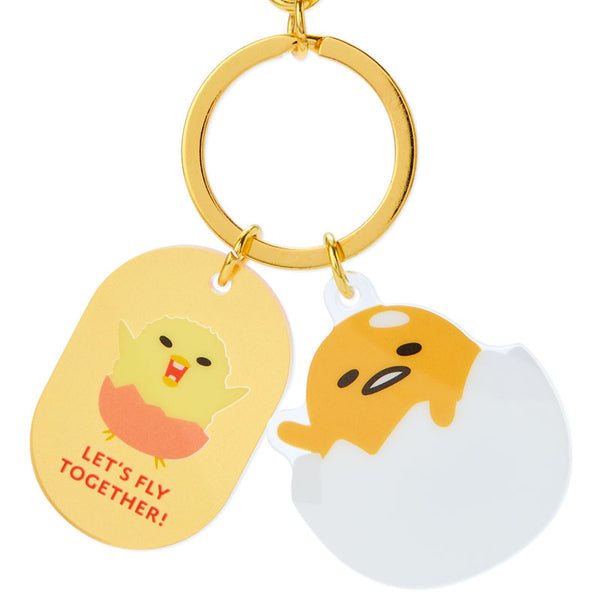 Gudetama Besties Keychain Sanrio Acrylic Key Ring