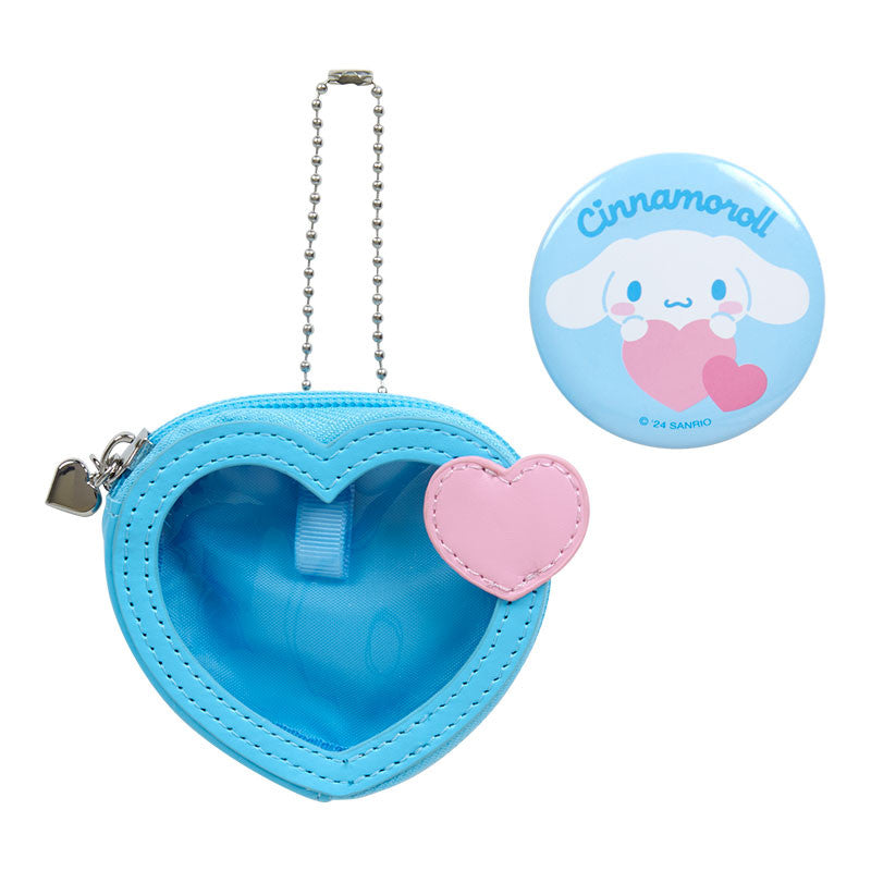 Cinnamoroll Mini Pouch with Badge Sanrio Colorful Heart Series