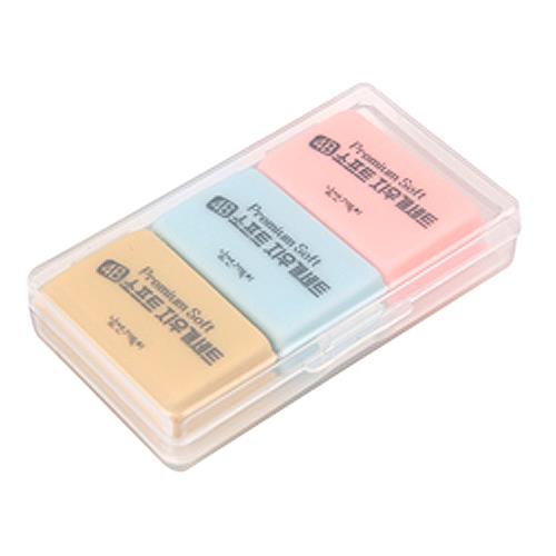 4B Eraser Premium Soft with Case (6 erasers in 2 cases)