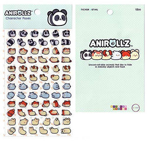 Anirollz Puffy Stickers: Character Poses