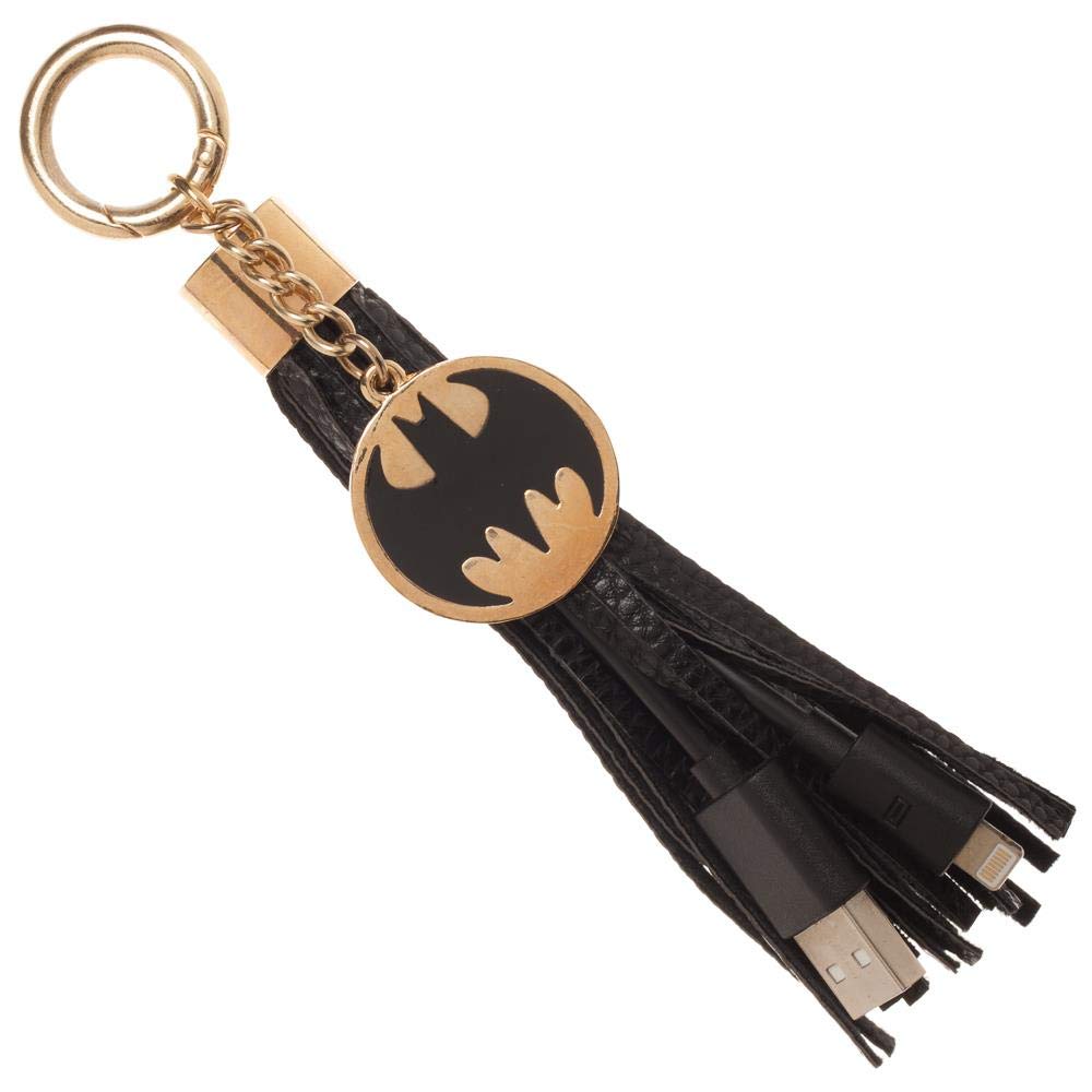 Batman Keychain USB Charging Tassel USB iphone Android Adapter