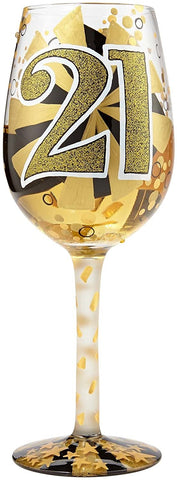 Enesco Wine Glasses Artisan in Gift Box