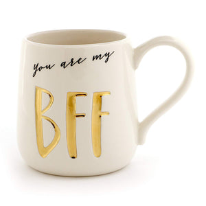 Enesco Coffee Mug BFF Stoneware Engraved  16 oz