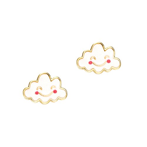 Kawaii Earrings Cutie Studs 14k Gold Plated Girl Nation