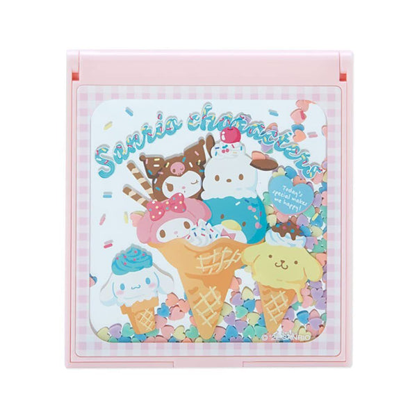 Sanrio Characters Mirror Ice Cream Parlor Travel Beauty Accessories