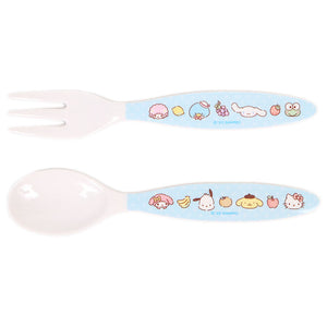 Sanrio Characters Spoon & Fork Set Melamine Sanrio Japan (1 set)