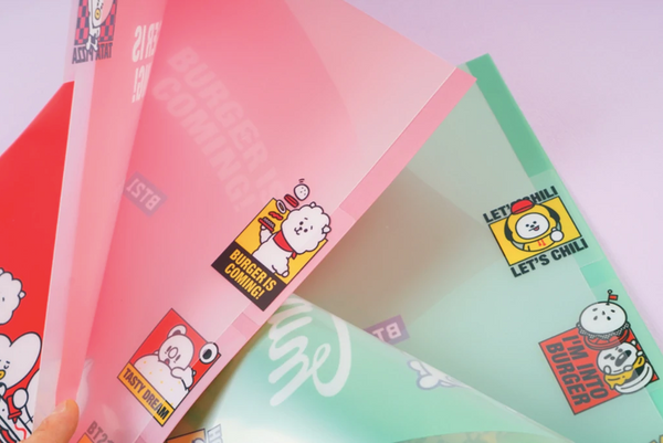 BTS BT21 Index File Folder K-Pop Stationery Line Friends (1 file)