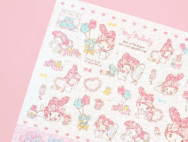 Sanrio Characters Aurora Stickers Holographic Kawaii Stationery