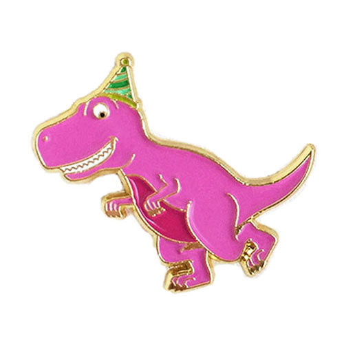 Kawaii Enamel Pin Dinosaur You Bet Jur-ass-ic's Party Time! (T-Rex)