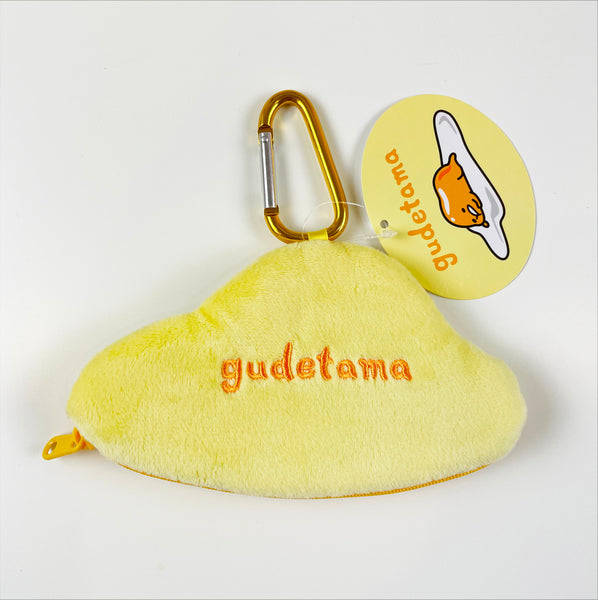 Gudetama Plush Key Holder with Cip Plush Keychain Sanrio Japan
