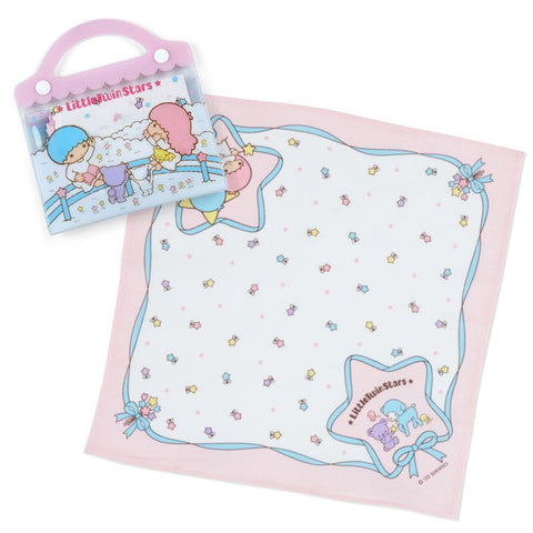 Little Twin Stars Handkerchief and Case Set Sanrio Japan