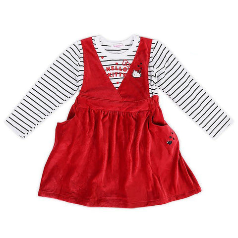 Hello Kitty Dress Striped Toddler Girl Size Sanrio Japan Gifts for her