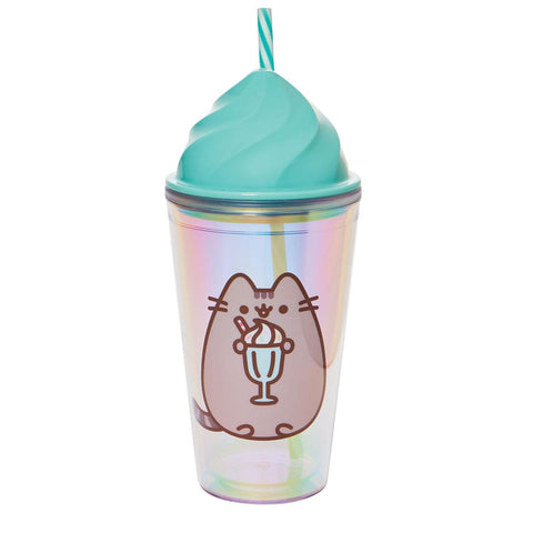 Pusheen Tumbler Cat Straw Cup Ice Cream BPA Free