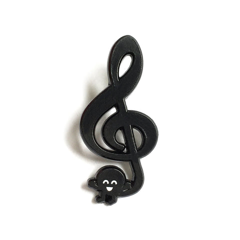 Kawaii Enamel Pin Music Note Treble Clef