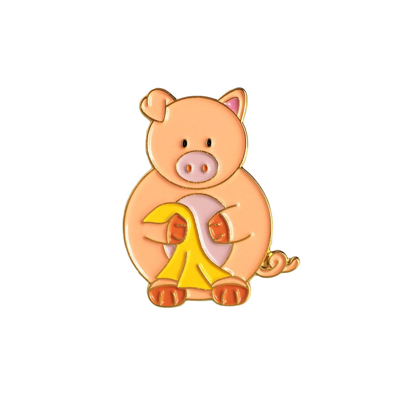 Kawaii Enamel Pin Pig And A Blanket